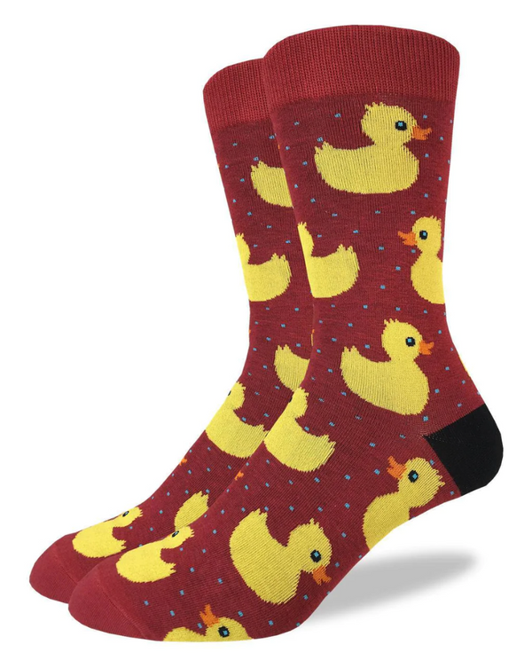 Men's King Sized Rubber Duck Crew Sock