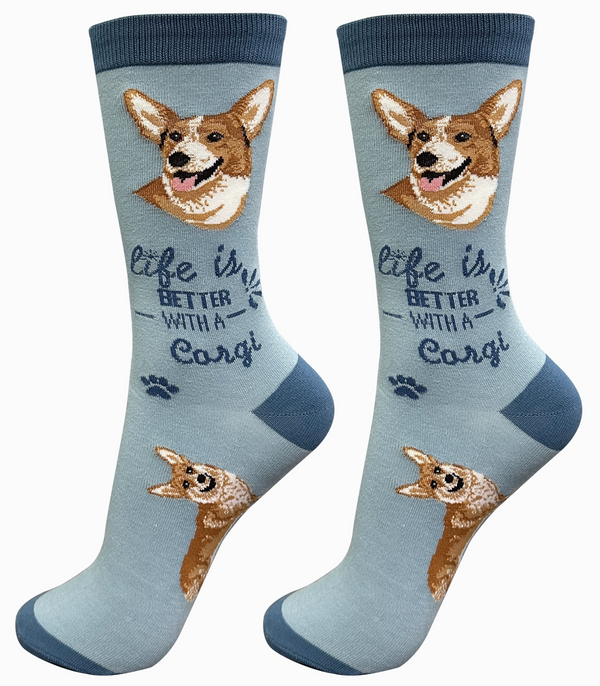 Corgi Dog Crew Socks -Unisex