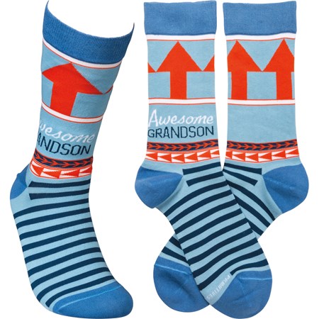 Awesome Grandson Crew Sock
