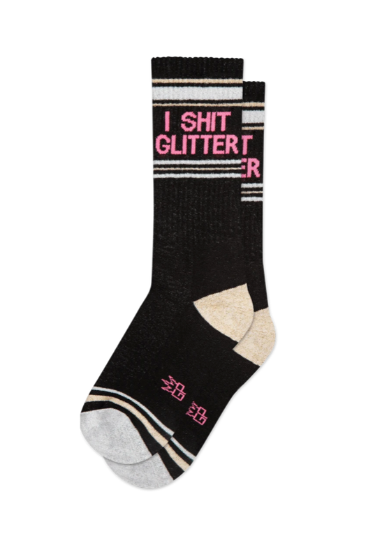 I Shit Glitter Crew Sock