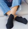Pearl Ankle Socks -Black*