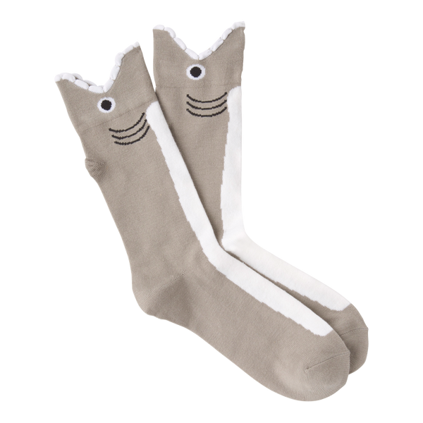 Men's Wide Mouth Shark Crew Socks ^