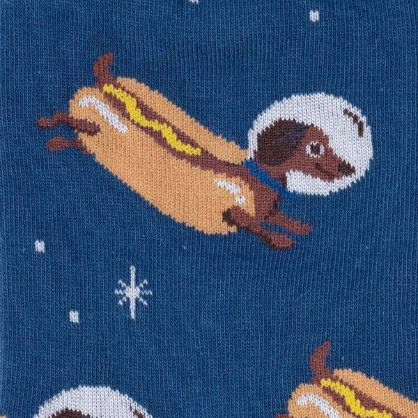 Women's Weiner Dogs, In Space! Crew Sock