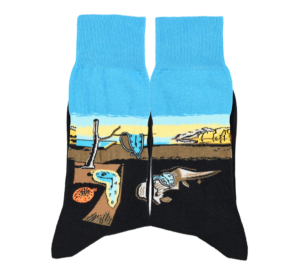 Art Socks -Salvador Dalí - The Persistence of Memory: EU 36-40 | UK 3½-6½ | US 6-9