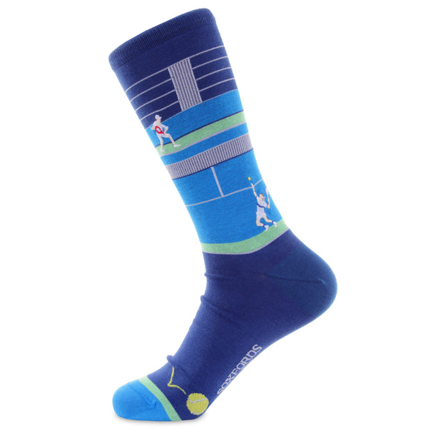 Break Point - Tennis Themed Fine Men's Socks