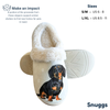 Snuggs Dachshund, Black Slipper - Comfy - Pet lovers: Large