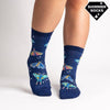 Women's Crew Sock: Moonlit Moth