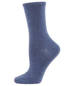 Flatknit Cashmere Crew Sock: Med Gray Heather / 9-11