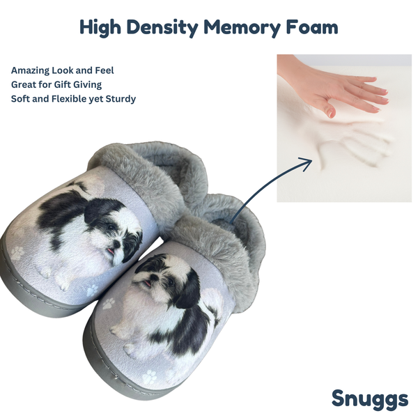 Snuggs Shih Tzu Slipper - Comfy - Pet lovers: Large