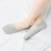 No Show Non Slip Premium Socks -Gray -Large