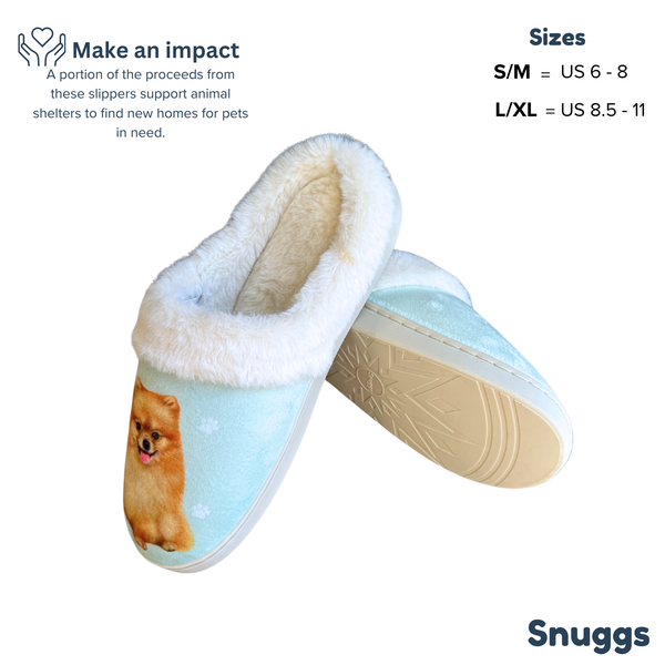 Snuggs Pomeranian Snuggs Slipper - Comfy - Pet lovers: Large