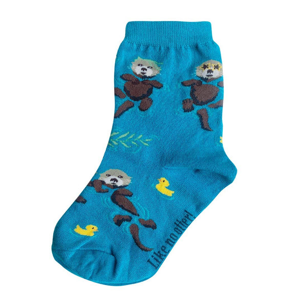 Youth Otters Socks: Youth 7-10 Years (Shoe Size 12-5Y)