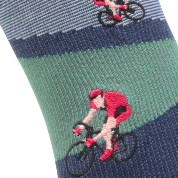 Cycling Around - Biking Themed Fine Men's Socks