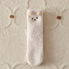 Cute Animal Print Towel Socks -BROWN BEAR / One Size