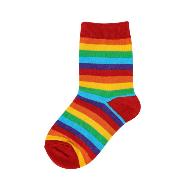 Kid's Rainbow Socks: Kids 4-7 Years (Shoe Size 10-1Y)