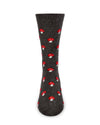 Men's Mushroom Luxuriously Soft Cashmere Crew Sock: Dark Gray Heather / 10 13