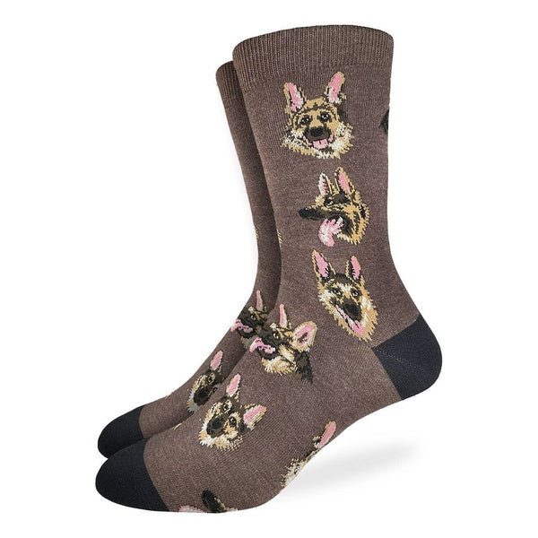 Men's German Shepherd Socks: Shoe Size 7-12