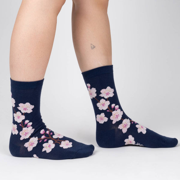Women's Cherry Blossoms Crew Sock