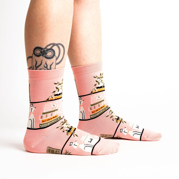 Women's A Novel Idea Crew Sock