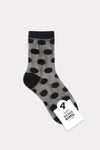 Women's Sheer Basic Dot Socks -Black