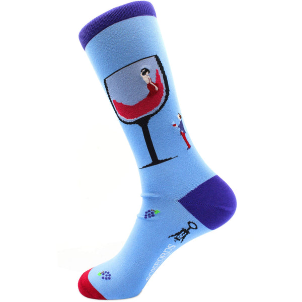Wine-Oh! - Wine Themed Men's Pima Socks