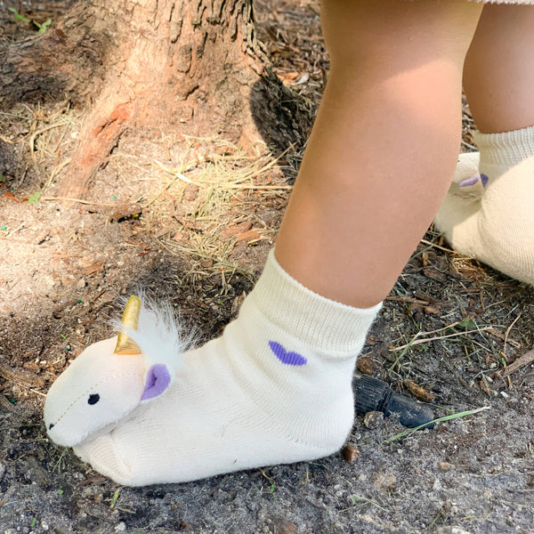 Golden Unicorn Boogie Toes Rattle Socks: 1 - 2 Y