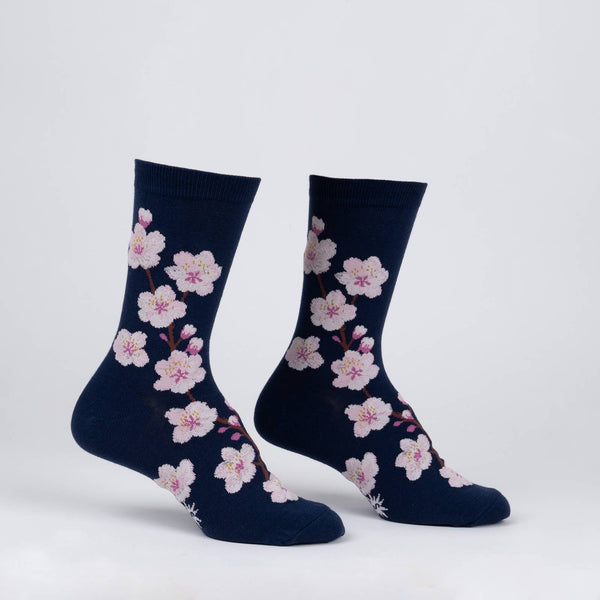Women's Cherry Blossoms Crew Sock