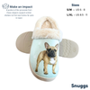 Snuggs French Bulldog Slipper - Comfy - Pet lovers: Large