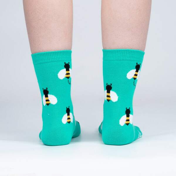 Women's Bee Happy Crew Sock