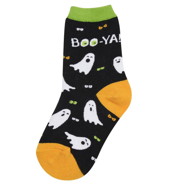 Youth Boos Novelty Socks: Youth 7-10 Years (Shoe Size 12-5Y)
