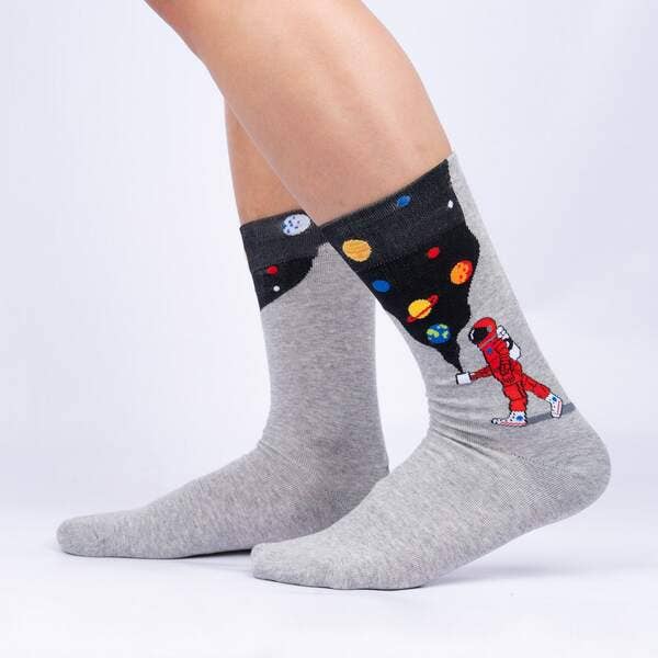 Men's Moon Walk in the Morning Crew Sock