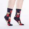 Women's Kitten Knittin' Crew Sock