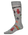 California Cool Bamboo Blend Novelty Crew Sock -Large