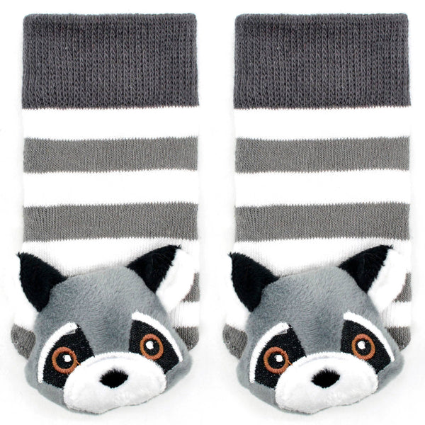 Clever Raccoon Boogie Toes Rattle Socks: 1 - 2 Y