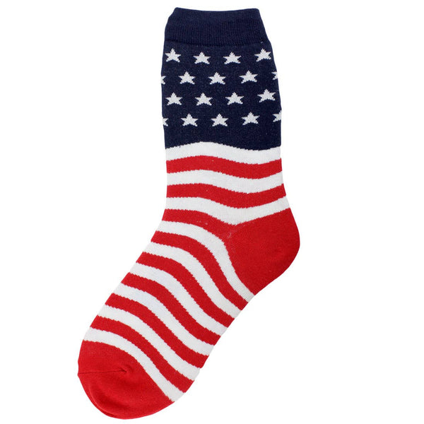 Women's American Flag Crew Socks