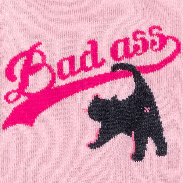 Women's Bad Ass Cat Crew Sock