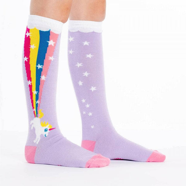 Junior Knee-High Sock: Rainbow Blast