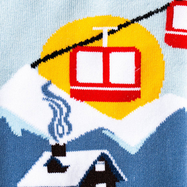 Men's Crew Holiday Sock: Hit the Slopes