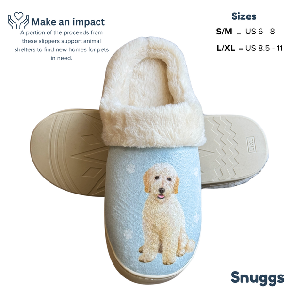 Snuggs Golden Doodle Slipper - Comfy - Pet lovers: Large