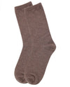 Flatknit Cashmere Crew Sock: Med Gray Heather / 9-11