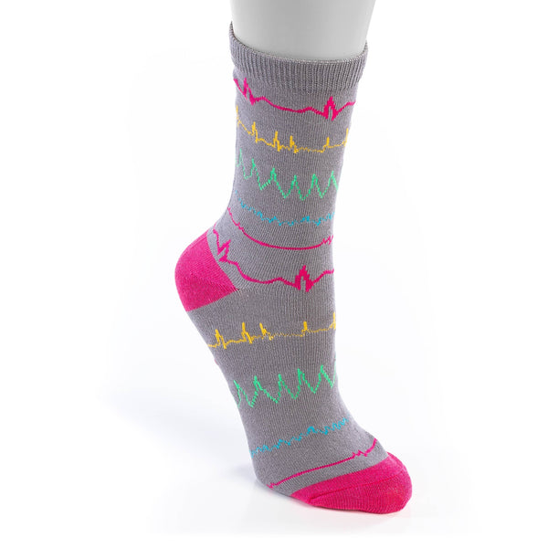 Grey Rhythm Crew Socks