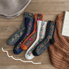 Noble Floral Beauty Crew Socks -Ivory