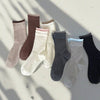 Color-Block Crew Socks -Black