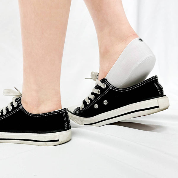 No Show Non Slip Premium Socks -White -Medium