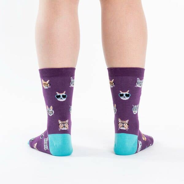 Women's Smarty Cats Crew Sock
