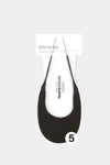 No Show Sling Back Socks -Black