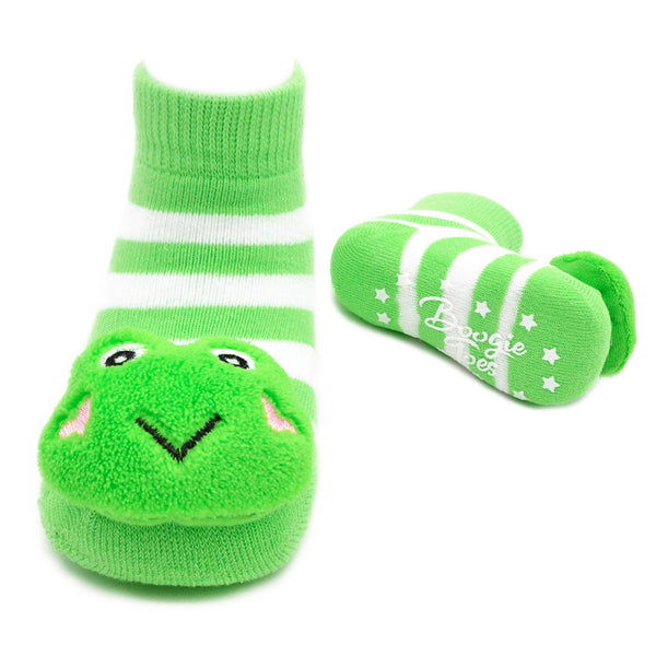 Green Frog Boogie Toes Rattle Socks: 1 - 2 Y