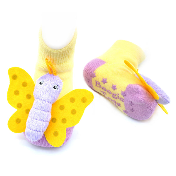 Butterfly Boogie Toes Rattle Socks: 1 - 2 Y