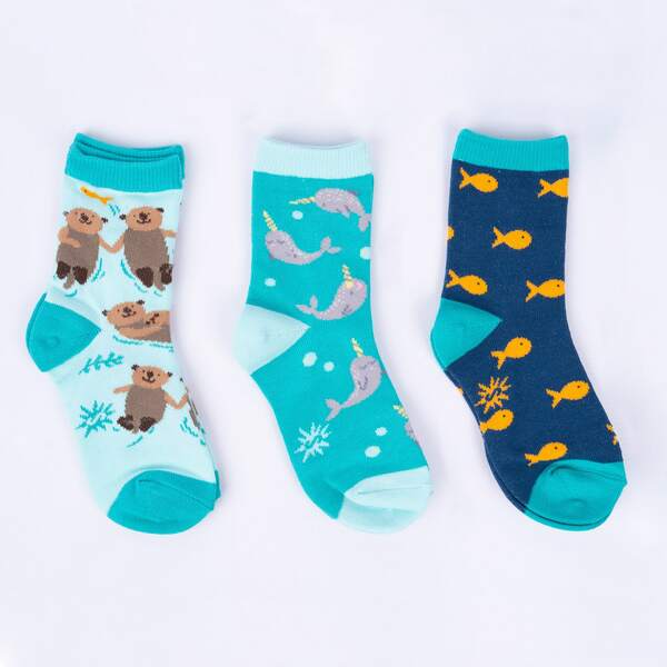 Junior Crew Sock Pack: My Otter Half