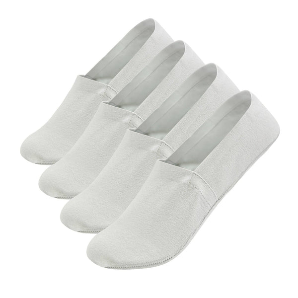 No Show Non Slip Premium Socks -Gray -Large